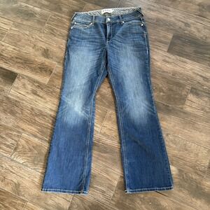 Ariat R.E.A.L. Lita Bootcut Jeans Women 33R Medium Wash Blue Denim 32 Inseam